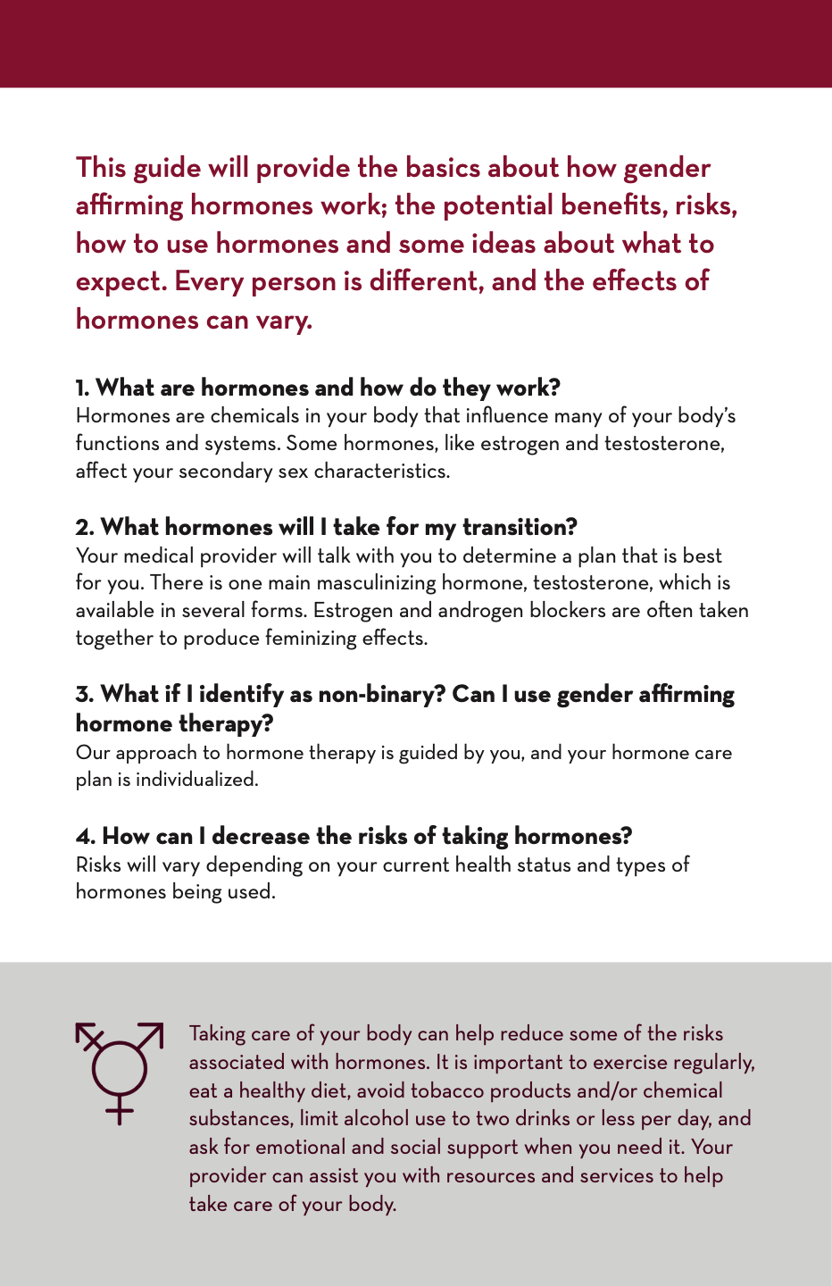 Gender Affirming Hormone Therapy